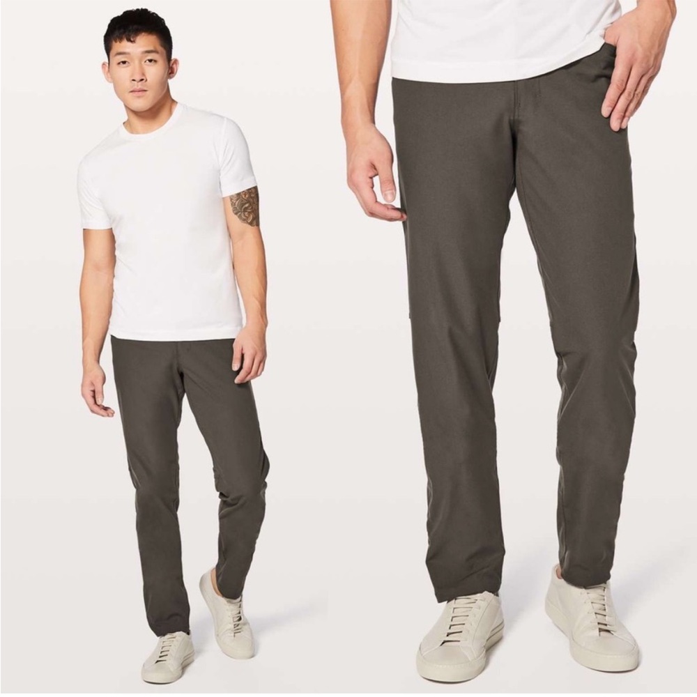 Lululemon ABC Pant Classic Stoney Warpstreme Gray Straight Leg Chinos Size 32